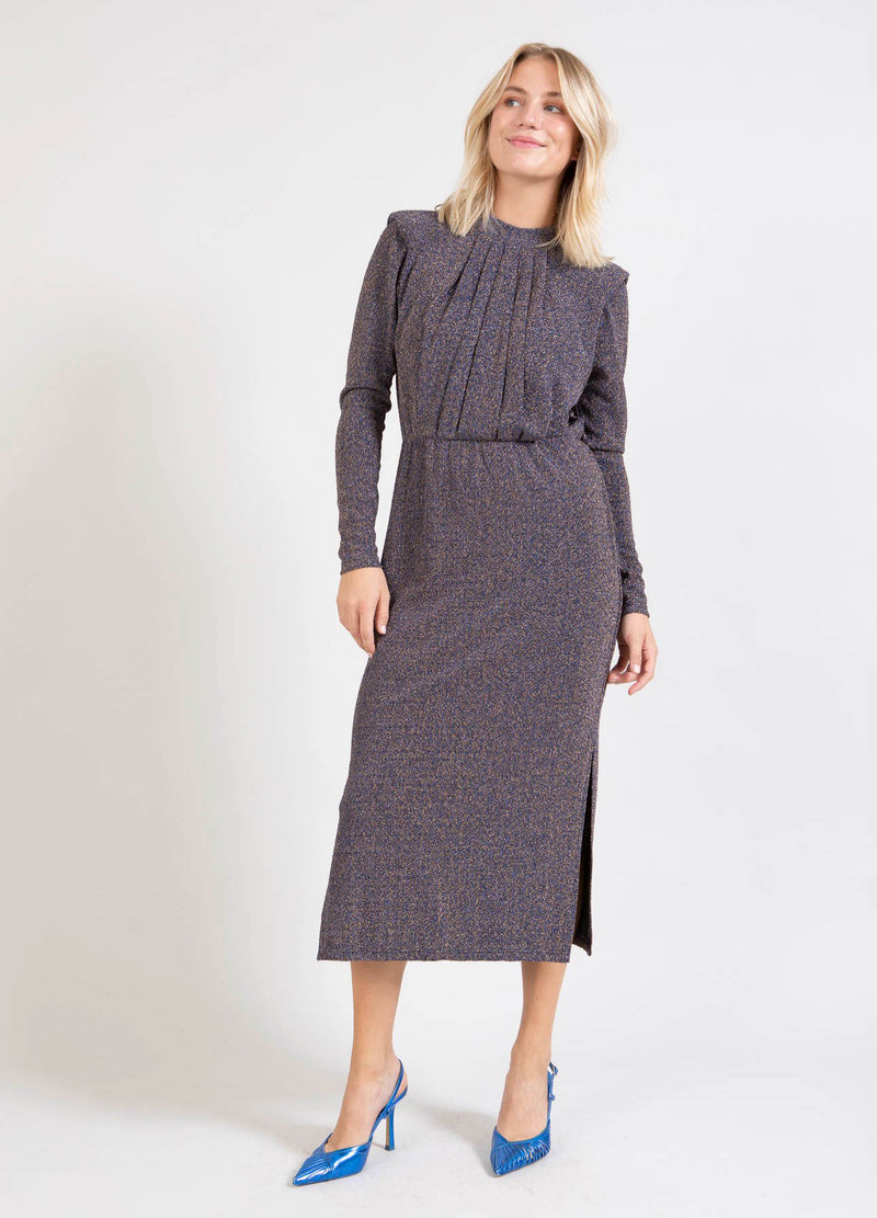 Coster Copenhagen SHIMMER DRESS Dress Blue metallic - 525