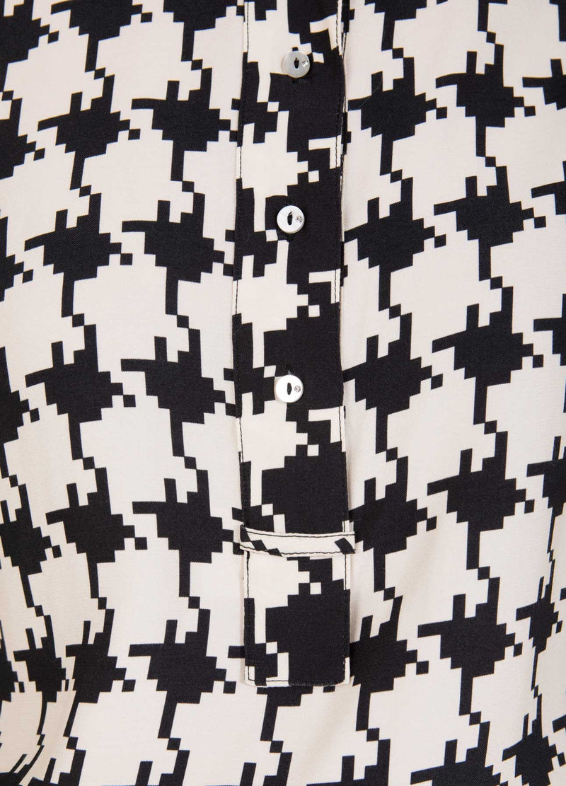 Coster Copenhagen BLUZE IN HOUNDSTOOTH MIX PRINT Shirt/Blouse Houndstooth mix print - 901