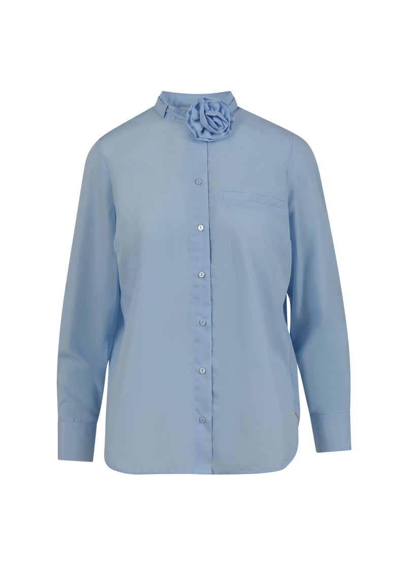 Coster Copenhagen SHIRT MET ROZENKETTING Shirt/Blouse Arctic blue - 553