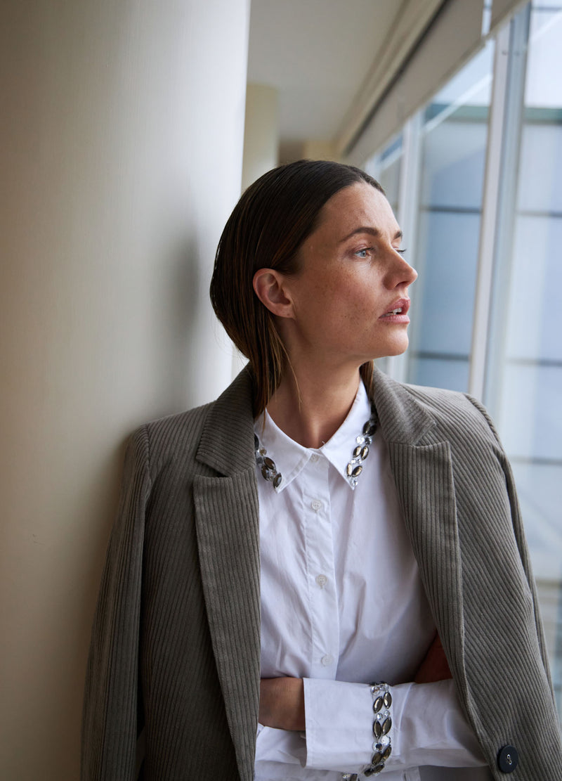 Coster Copenhagen SHIRT MET STENEN Shirt/Blouse White - 200