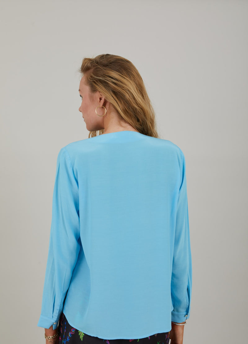 Coster Copenhagen  SHIRT WITH GATHERINGS Shirt/Blouse Coastal blue - 569