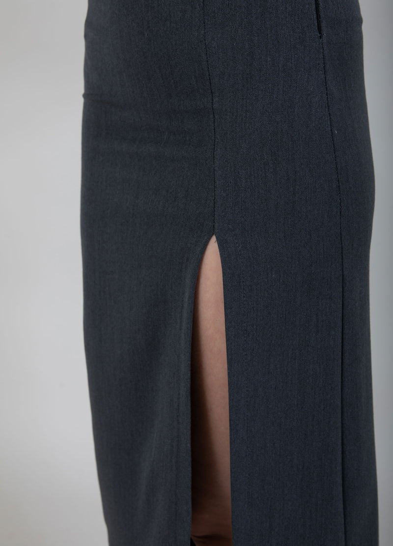 Coster Copenhagen SKIRT IN GREY MELANGE Skirt Grey Melange - 101