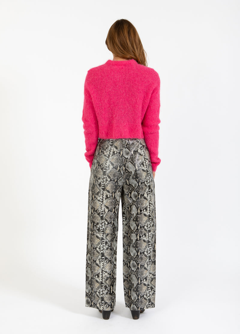 Coster Copenhagen SLANGENPRINT LEREN BROEK - PETRA PASVORM Pants Snake print - 981