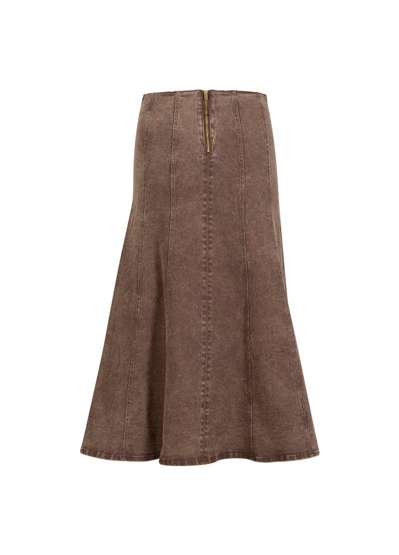 Coster Copenhagen SPIJKERROK Skirt Taupe sand - 393