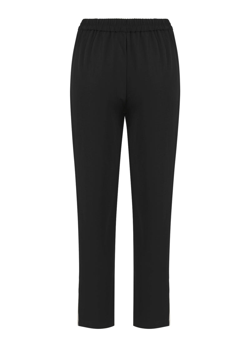 Coster Copenhagen SPORTIEVE BROEK MET ZIJPANEEL - SILLE PASVORM Pants Creme / black - 177