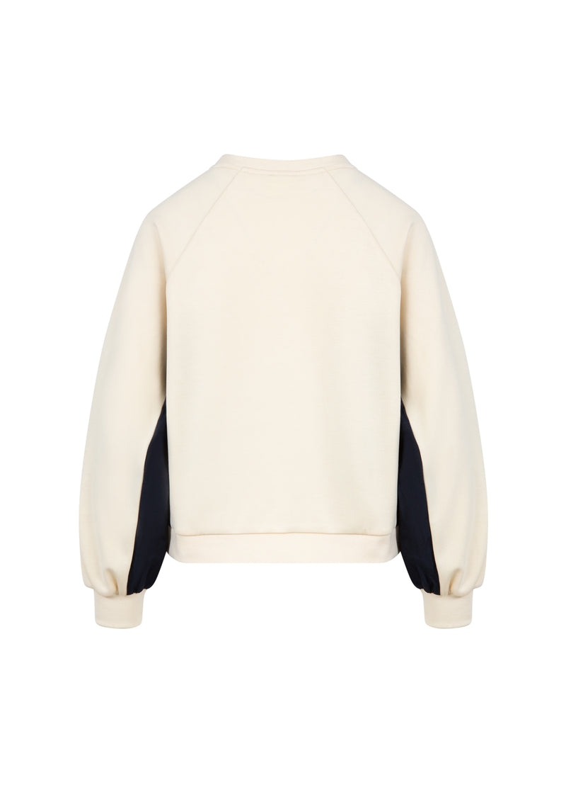 Coster Copenhagen SPORTIEVE TRUI Shirt/Blouse Off white/Navy - 202