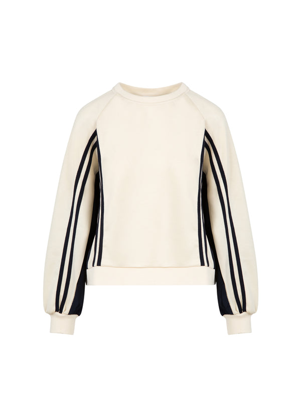 Coster Copenhagen SPORTIEVE TRUI Shirt/Blouse Off white/Navy - 202