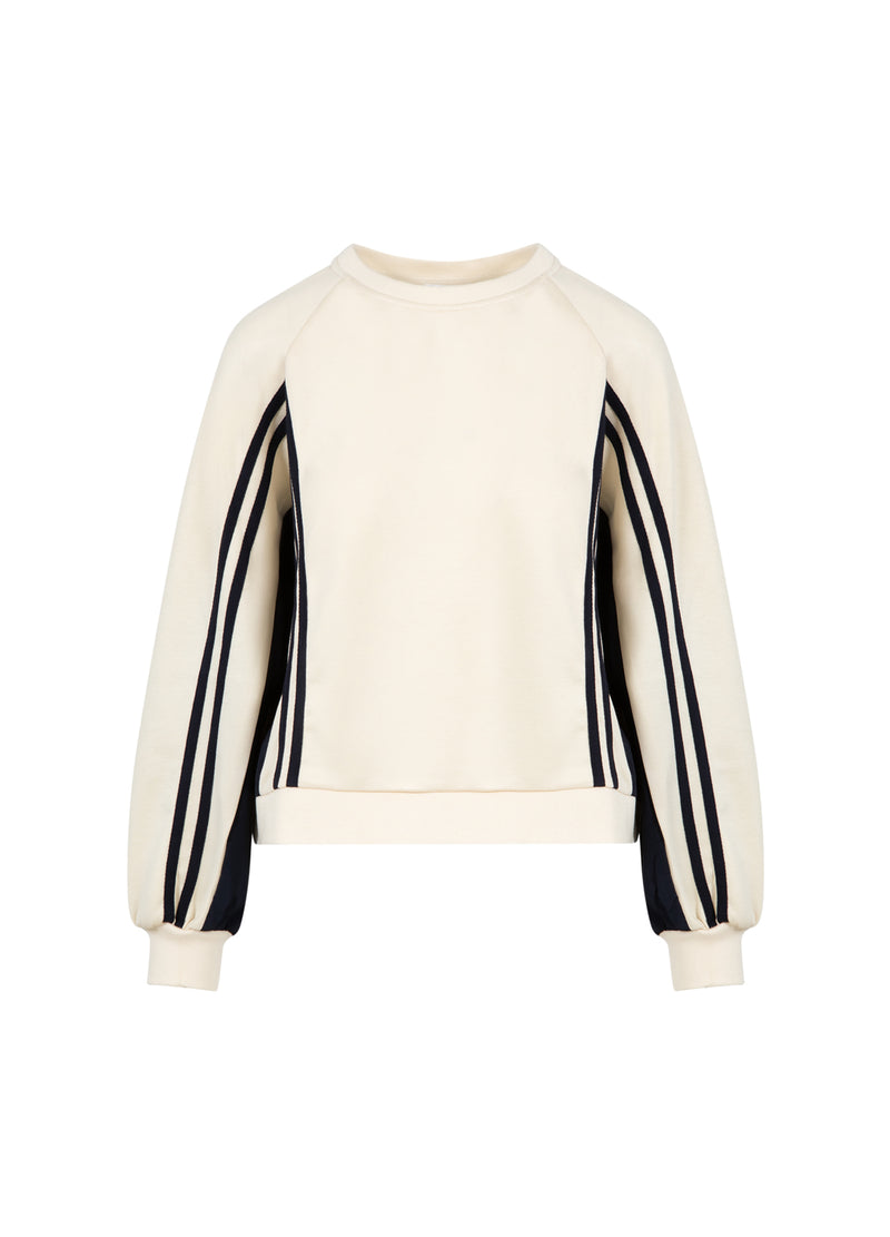 Coster Copenhagen SPORTIEVE TRUI Shirt/Blouse Off white/Navy - 202