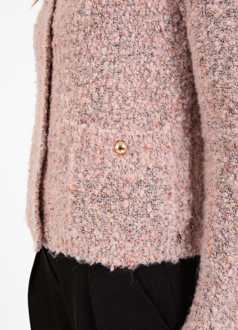 Coster Copenhagen STRAKKE BOUCLE VEST Knitwear Rose boucle - 677