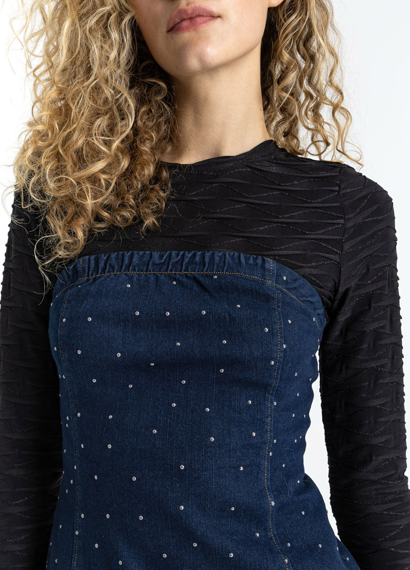 Coster Copenhagen STRUCTUUR BLOES Shirt/Blouse Black - 100