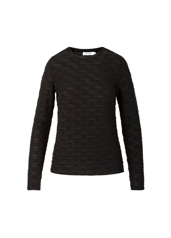 Coster Copenhagen STRUCTUUR BLOES Shirt/Blouse Black - 100