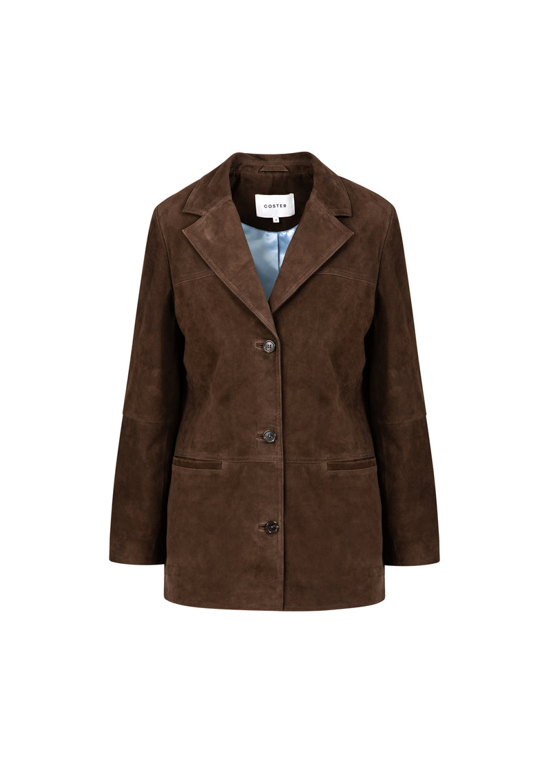 Coster Copenhagen SUÈDE JAS Blazer Warm brown - 367