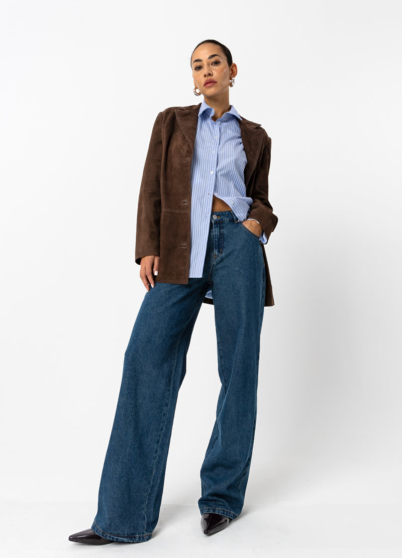 Coster Copenhagen SUÈDE JAS Blazer Warm brown - 367