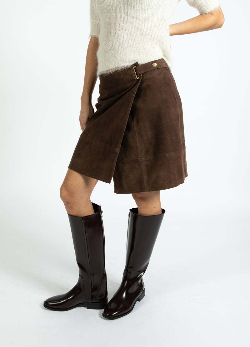 Coster Copenhagen SUÈDE ROK Skirt Warm brown - 367