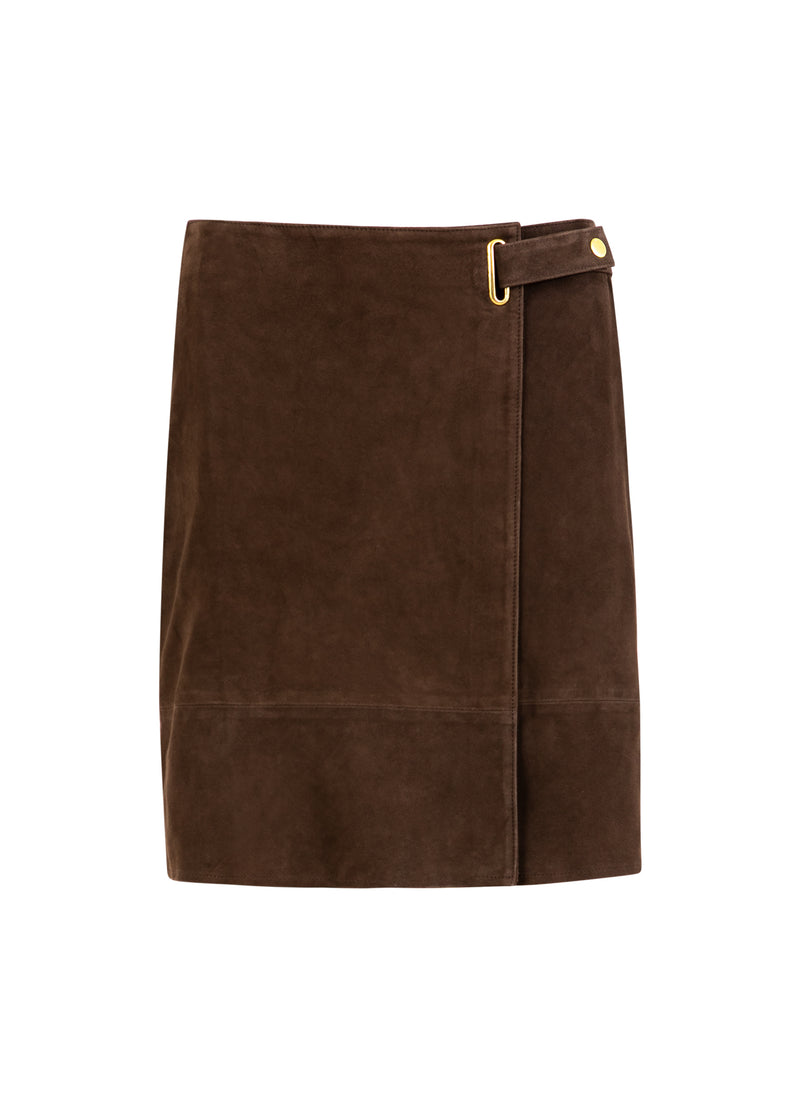 Coster Copenhagen SUÈDE ROK Skirt Warm brown - 367