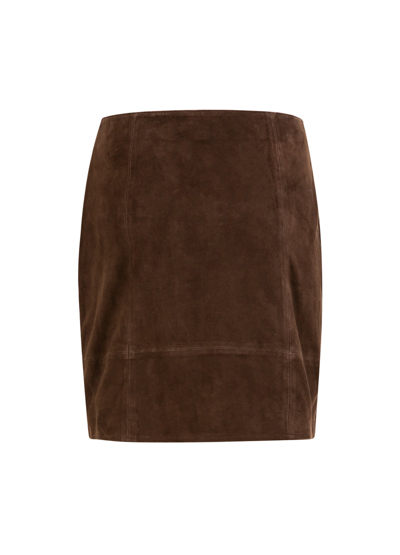 Coster Copenhagen SUÈDE ROK Skirt Warm brown - 367