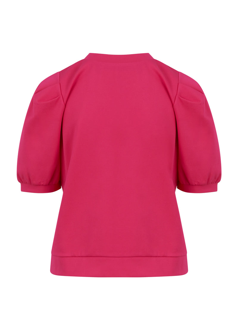Coster Copenhagen  SWEAT SHIRT WITH PLEATS Top - Short sleeve Bright sunrise - 740