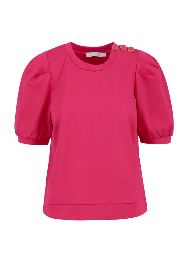 Coster Copenhagen  SWEAT SHIRT WITH PLEATS Top - Short sleeve Bright sunrise - 740