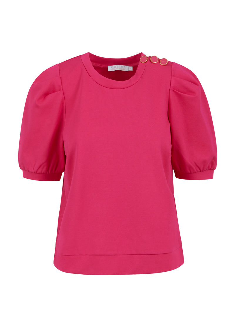 Coster Copenhagen  SWEAT SHIRT WITH PLEATS Top - Short sleeve Bright sunrise - 740