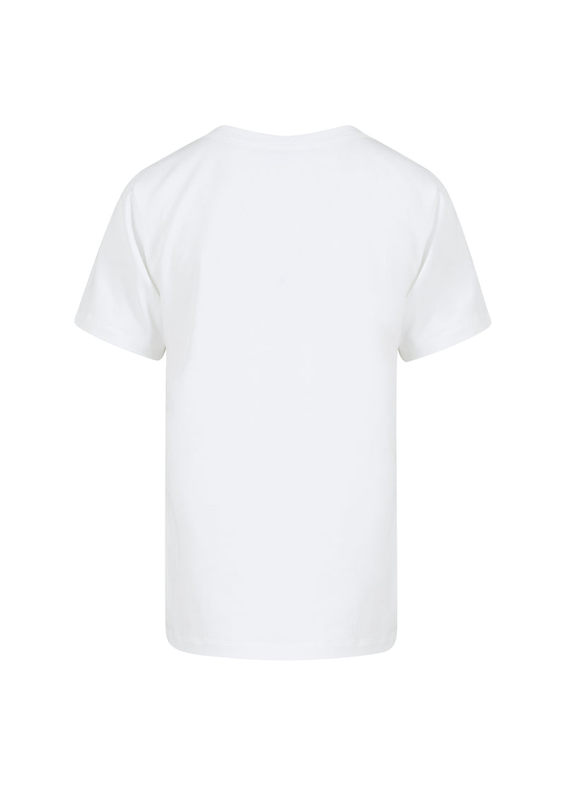 Coster Copenhagen T-SHIRT MET LOGO - MIDDELMOUWEN T-Shirt White - 200