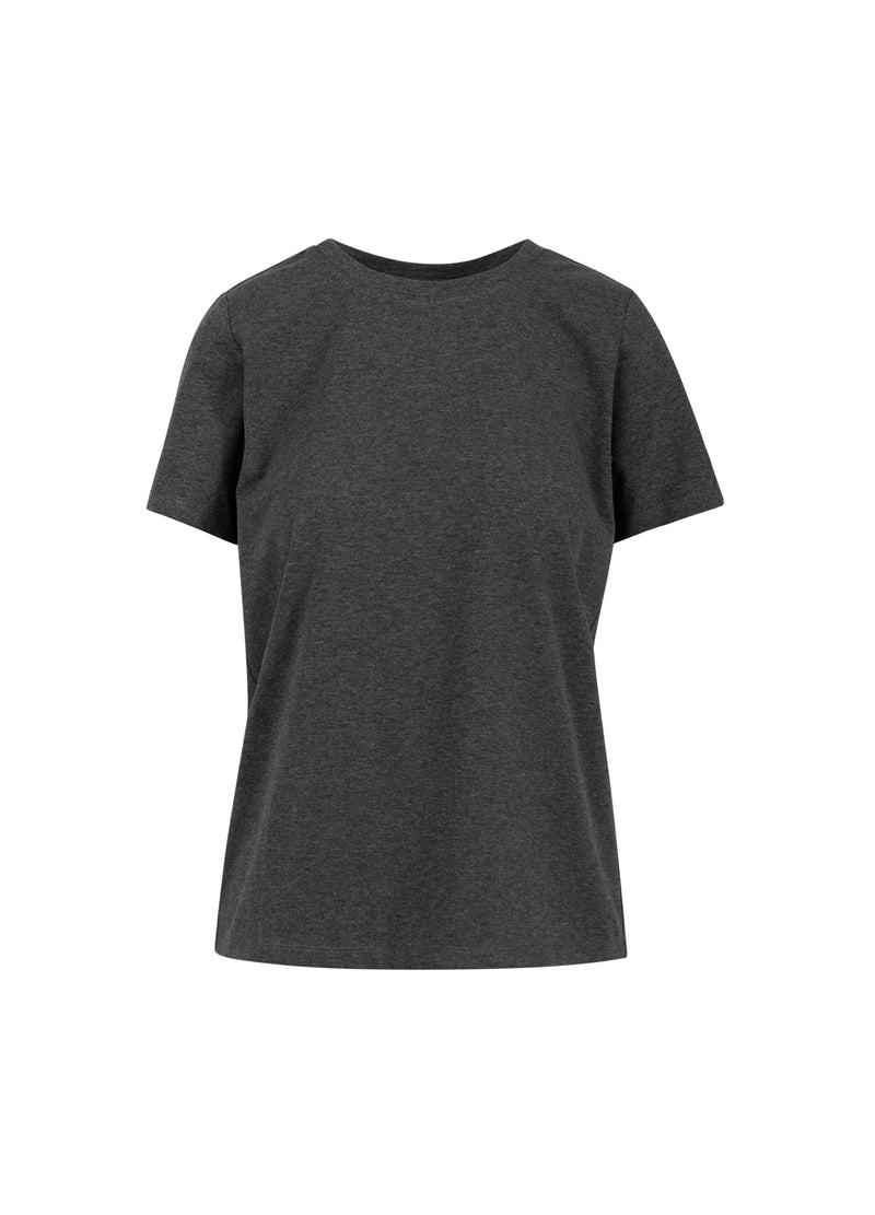 Coster Copenhagen T-SHIRT MET RONDE HALS - KORTE MOUWEN T-Shirt Dark Grey Melange - 128