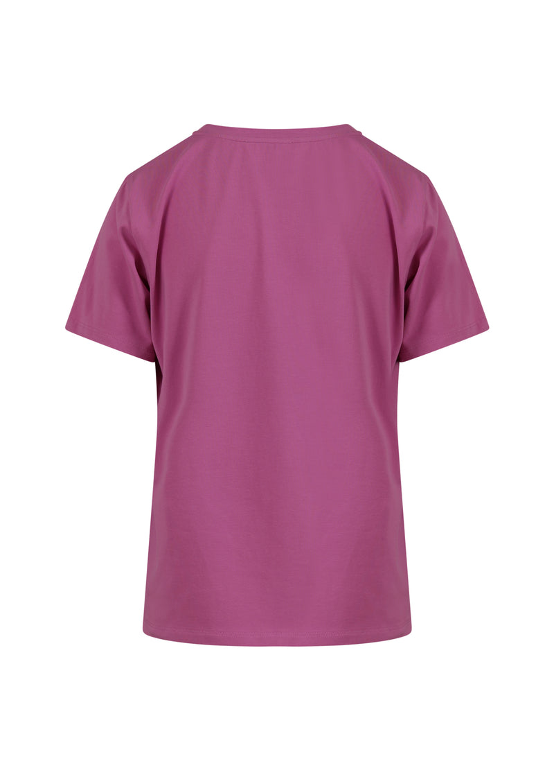 Coster Copenhagen T-SHIRT MET RONDE HALS - KORTE MOUWEN T-Shirt Magenta - 861