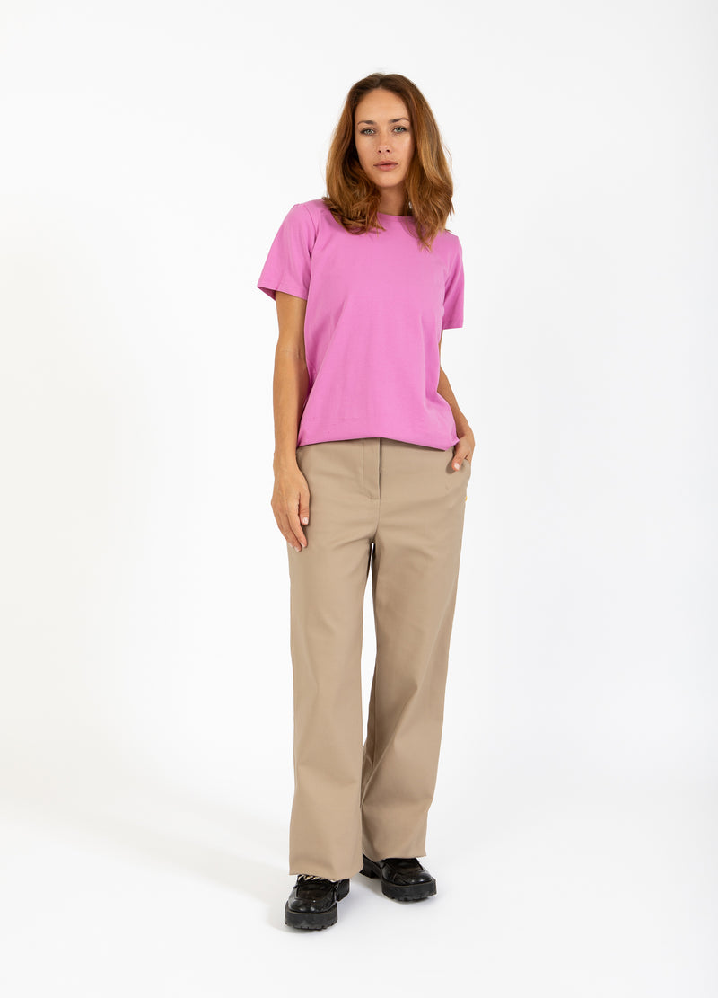 Coster Copenhagen T-SHIRT MET RONDE HALS - KORTE MOUWEN T-Shirt Magenta - 861