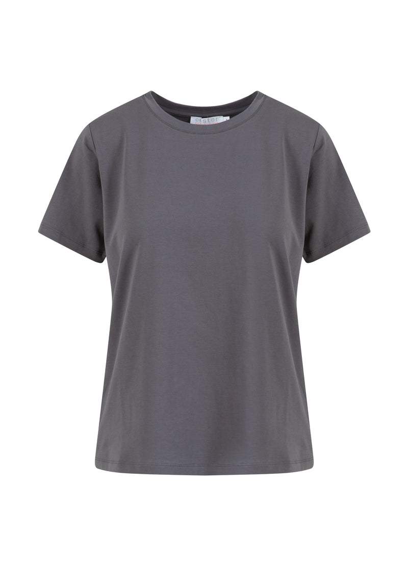 Coster Copenhagen T-SHIRT MET RONDE HALS - KORTE MOUWEN T-Shirt Volcanic grey - 188