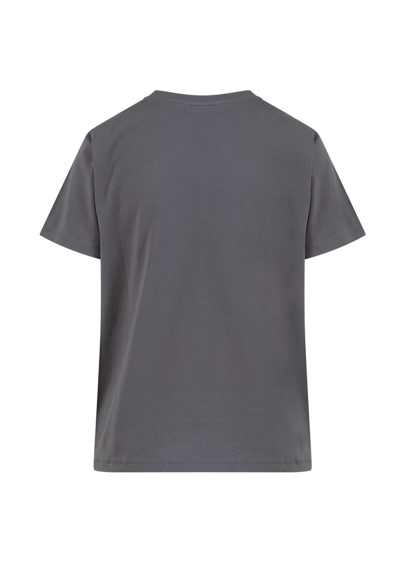 Coster Copenhagen T-SHIRT MET RONDE HALS - KORTE MOUWEN T-Shirt Volcanic grey - 188