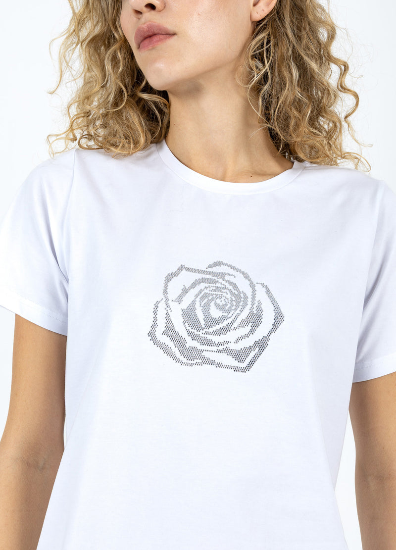 Coster Copenhagen T-SHIRT MET STRASS Shirt/Blouse White - 200