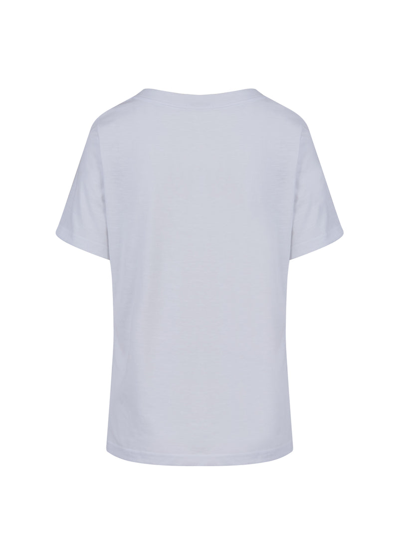 Coster Copenhagen T-SHIRT MET BONJOUR PRINT T-Shirt White - 200