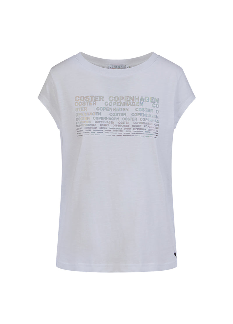 Coster Copenhagen T-SHIRT MET COSTER PRINT - KAP MOUW T-Shirt White - 200