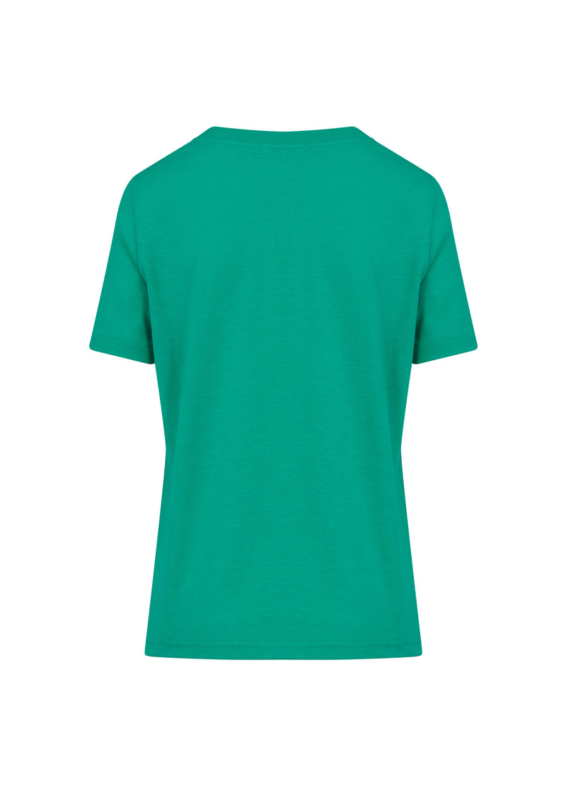 Coster Copenhagen T-SHIRT MET GRAFITTI LOGO T-Shirt Clover green - 408