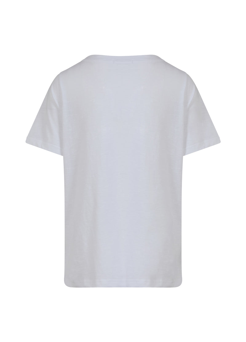Coster Copenhagen  T-SHIRT MET KUSSSENDE LIPPEN - MID MOUWEN T-Shirt White - 200