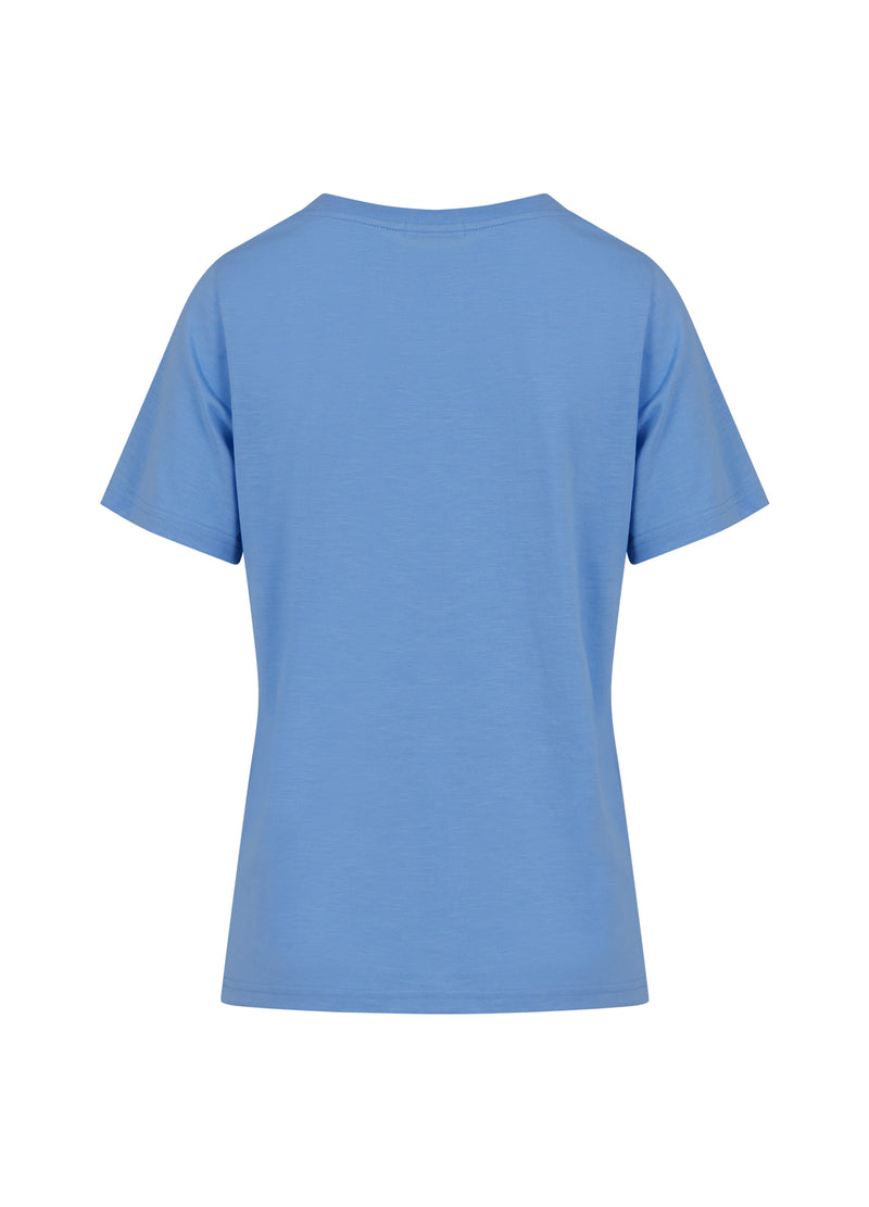 Coster Copenhagen T-SHIRT MET LOGO T-Shirt Bright sky blue - 503