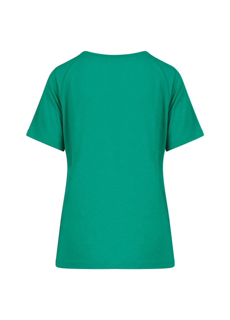 Coster Copenhagen T-SHIRT MET LOGO T-Shirt Clover green - 408