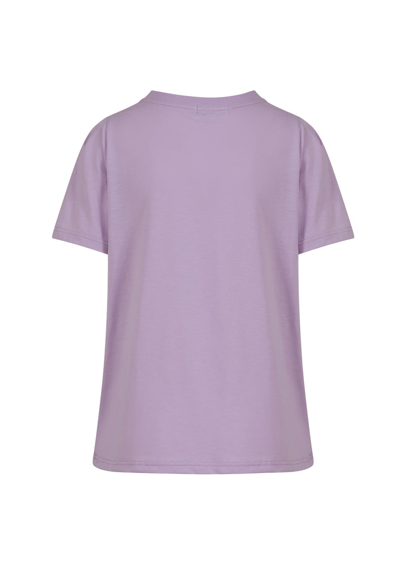 Coster Copenhagen  T-SHIRT MET PLOOIEN T-Shirt Lavender - 824