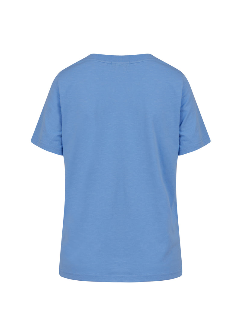 Coster Copenhagen T-SHIRT MET VLEUGEL T-Shirt Bright sky blue - 503
