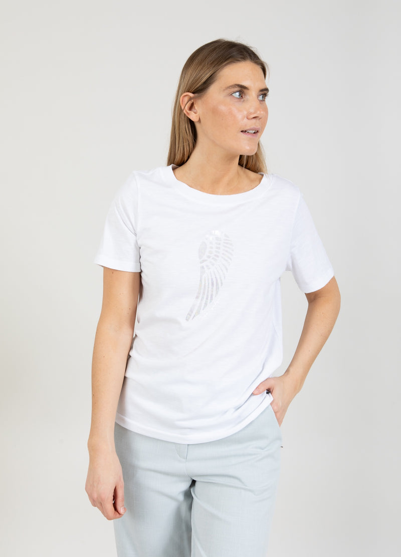 Coster Copenhagen T-SHIRT MET VLEUGEL T-Shirt White - 200