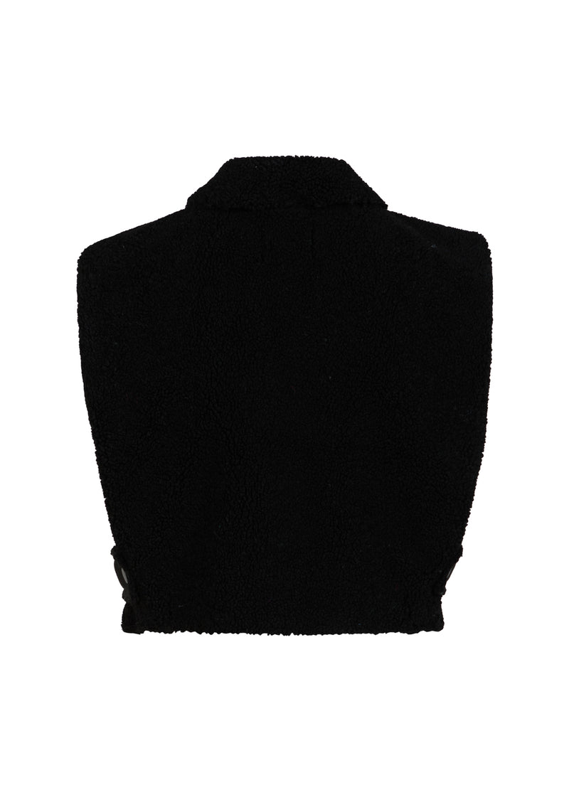 Coster Copenhagen TEDDY VEST Outerwear Black - 100