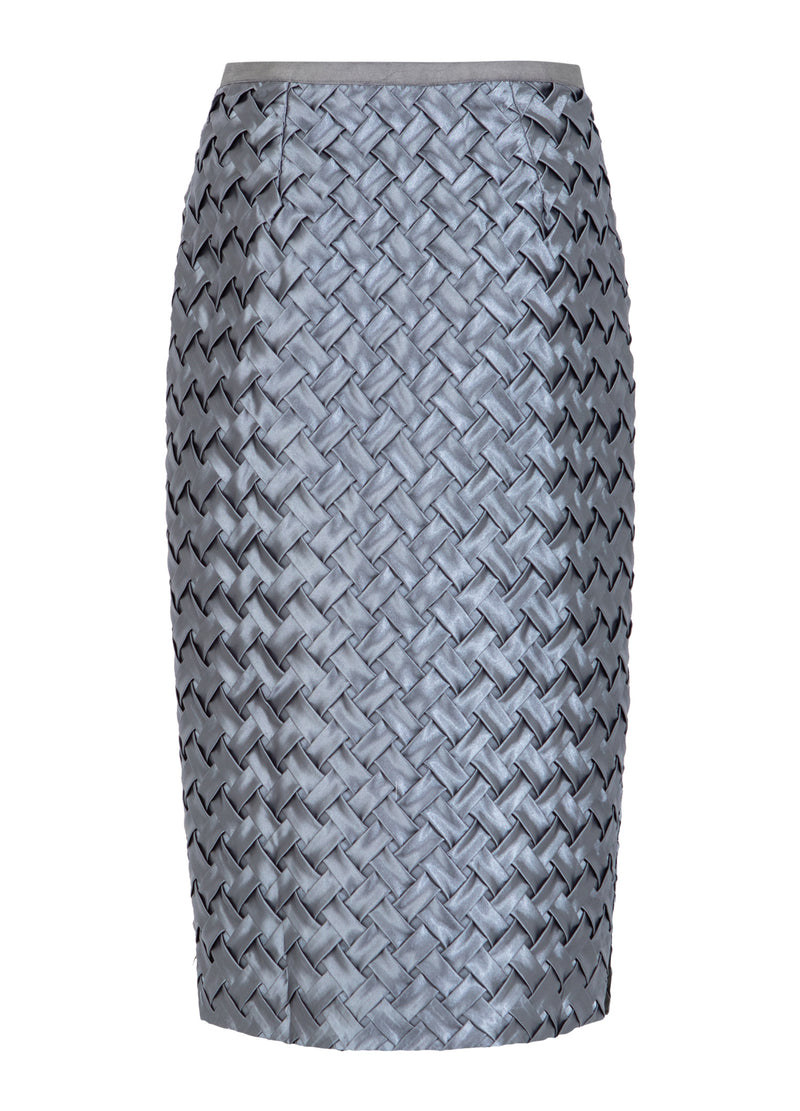 Coster Copenhagen TEXTUUR ROK Skirt Mist grey - 121