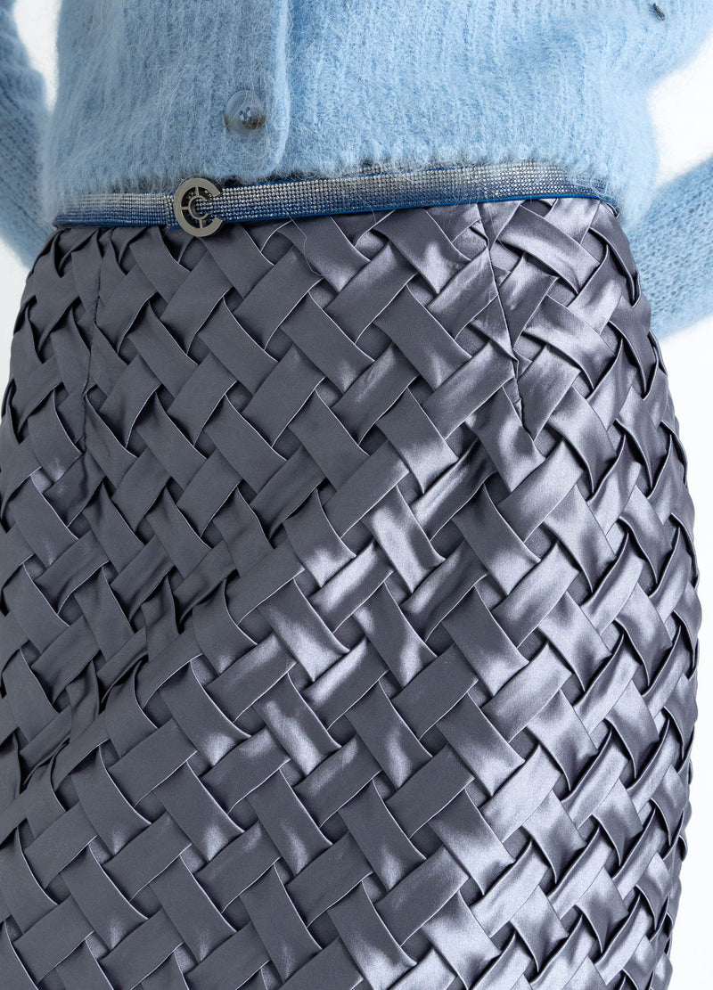 Coster Copenhagen TEXTUUR ROK Skirt Mist grey - 121
