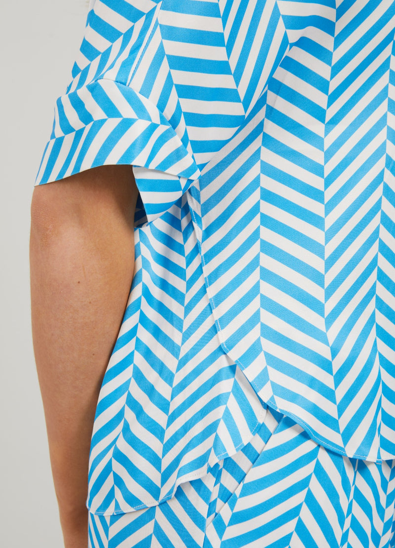 Coster Copenhagen TOP IN HERINGBONE PRINT Shirt/Blouse Heringbone print - 918