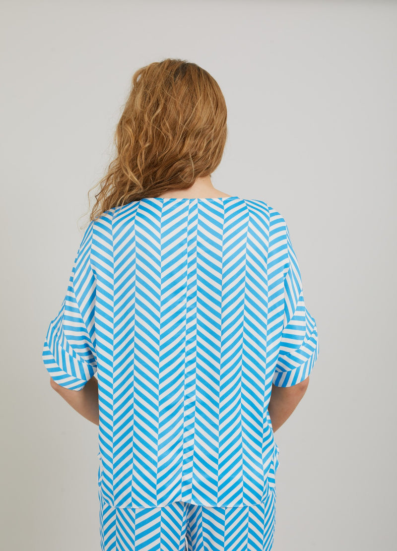 Coster Copenhagen TOP IN HERINGBONE PRINT Shirt/Blouse Heringbone print - 918