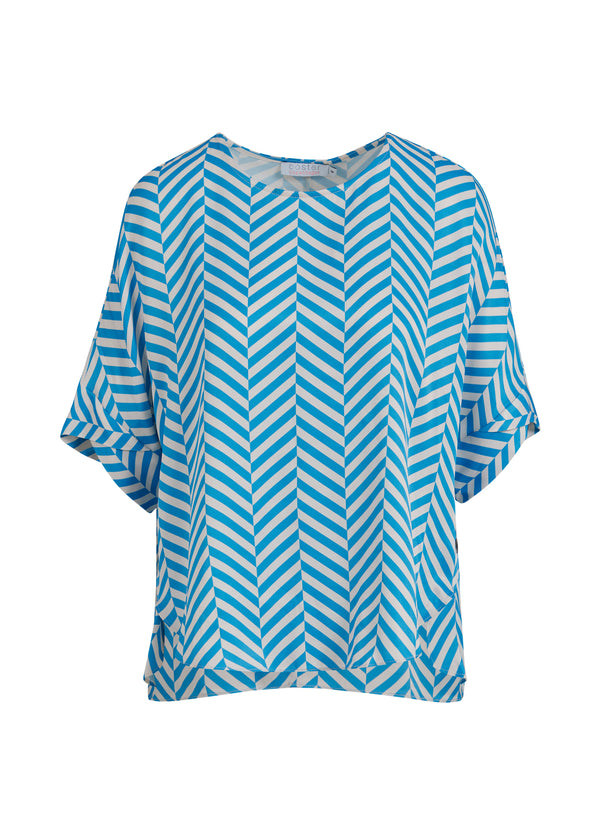Coster Copenhagen TOP IN HERINGBONE PRINT Shirt/Blouse Heringbone print - 918