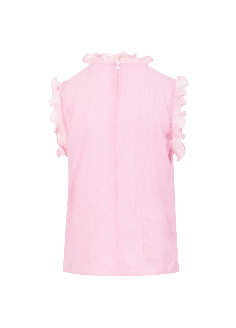 Coster Copenhagen TOP MET RUCHES Shirt/Blouse Magenta - 861