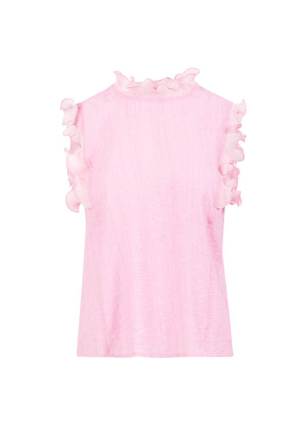 Coster Copenhagen TOP MET RUCHES Shirt/Blouse Magenta - 861