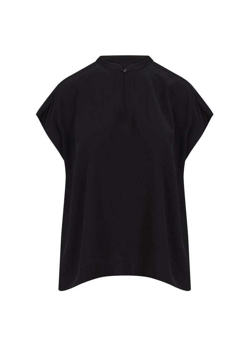 Coster Copenhagen TOP MET STANDKRAAG Shirt/Blouse Black - 100