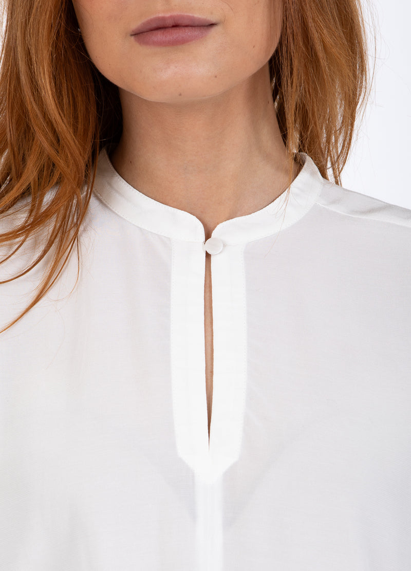 Coster Copenhagen TOP MET STANDKRAAG Shirt/Blouse Off white - 201