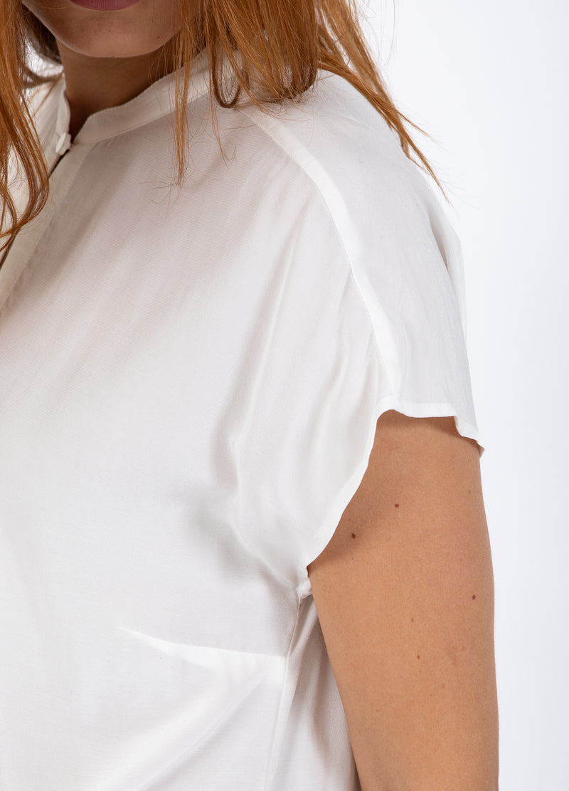 Coster Copenhagen TOP MET STANDKRAAG Shirt/Blouse Off white - 201